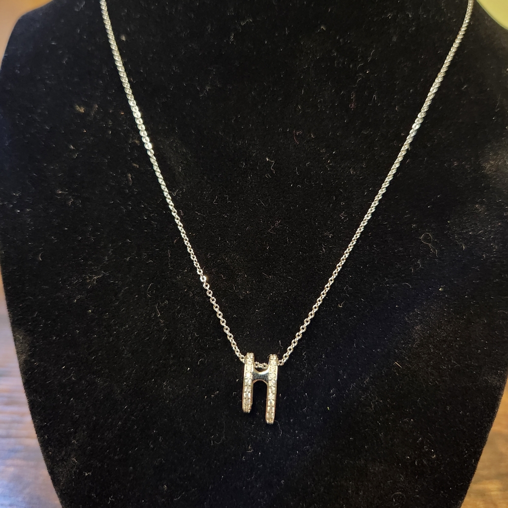 BOGO💖White Gold Plated Pave Crystal Necklace
